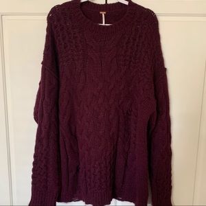 Free People Oversized Chunky Knit Sweater